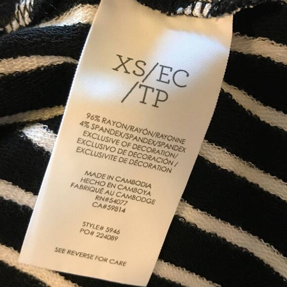 Cabi Striped ATC Wink Black Sleeveless Dress - Picture 11 of 12